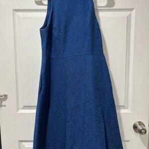Banana Republic Tweed Blue Midi Dress